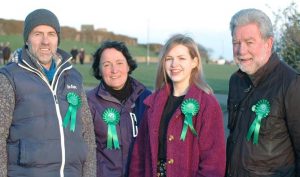 Charlotte Barton with Green local councillors