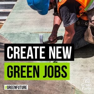 Slogan: create new green jobs