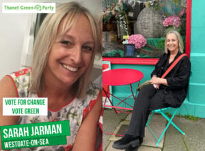 Sarah Jarman Green campaigner and candidate for Westgate Town Council.