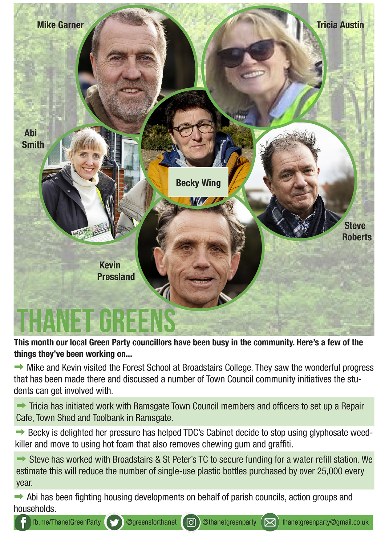 Thanet Green Party monthly bulletin Jan 24